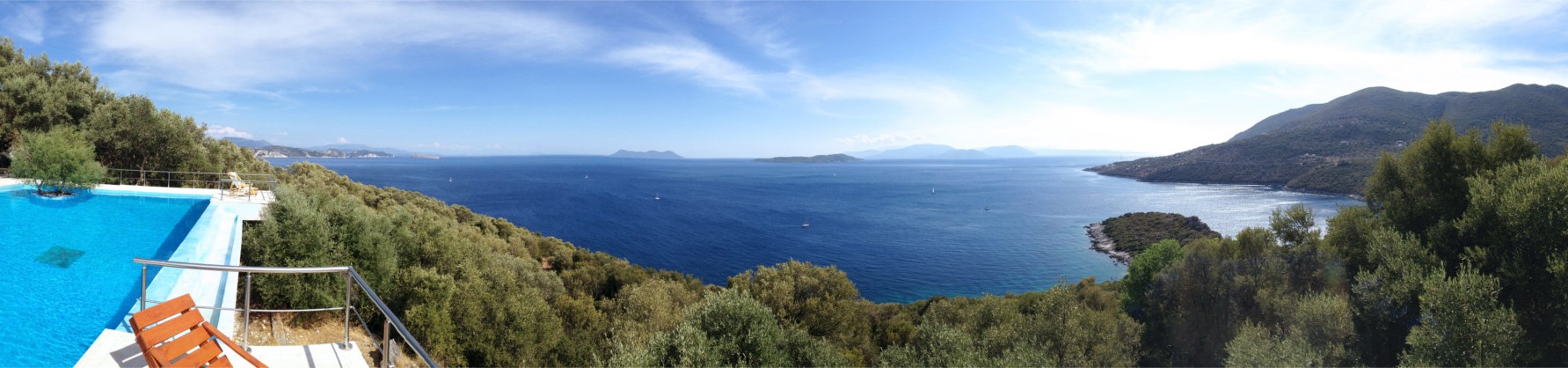 Panoramic view from villa